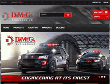 Tablet Screenshot of damega.com